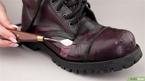 can fake leather shoes be repaired|how to fix cracked shoes.